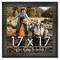 17x17 Wide Barnwood Picture Frame with UV-Resistant Acrylic & Acid Free Backing, Available in 6 Paint Finishes - Grey, Brown, White, and Black